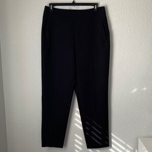 Athleta High Rise Classic Black Pull-On Pockets with Zip Pants Size 14T